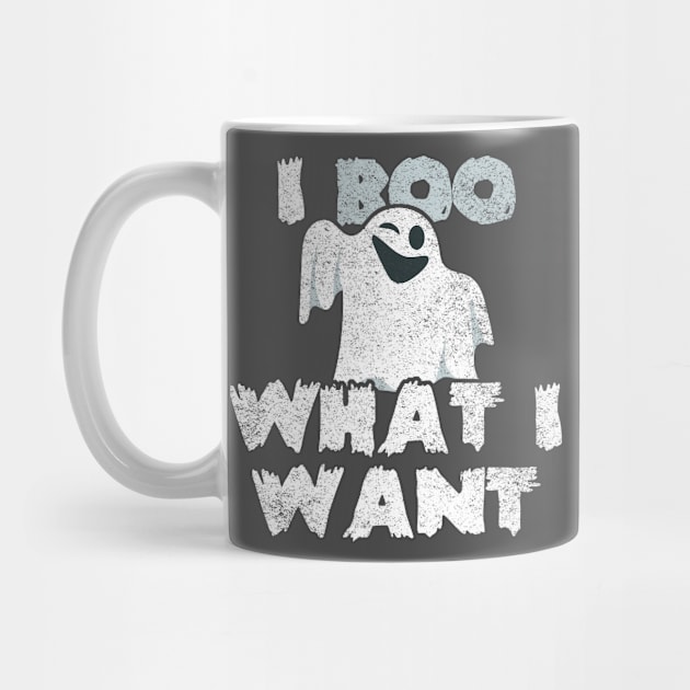 I Boo What I Want Funny Halloween Design by ghsp